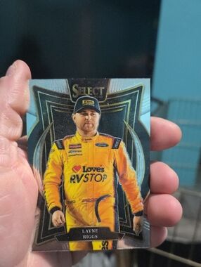Panini NASCAR Racing Card - Black, White, Gold Design